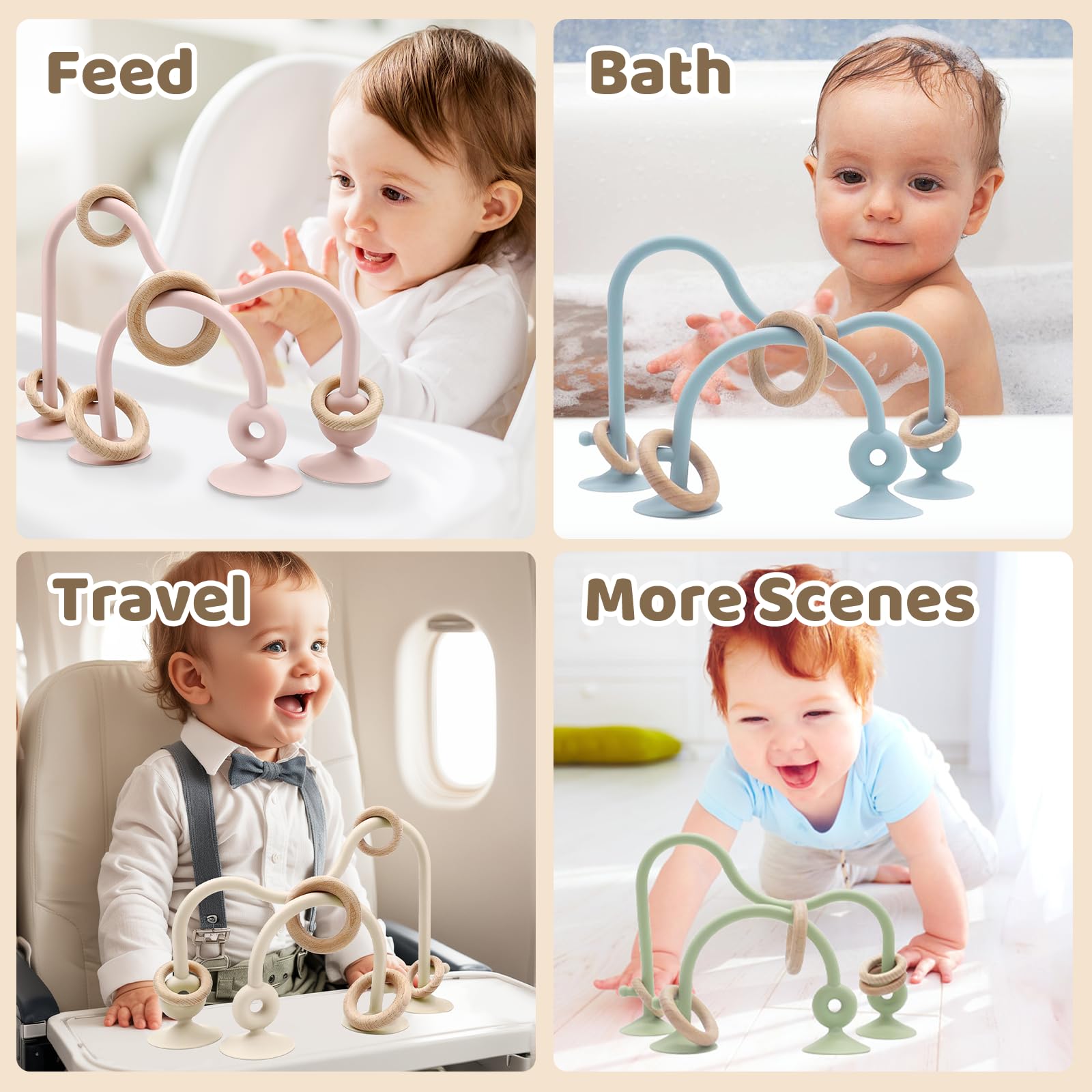 CuddleCubs Creations BPA-free silicone teether ideal for safe chewing