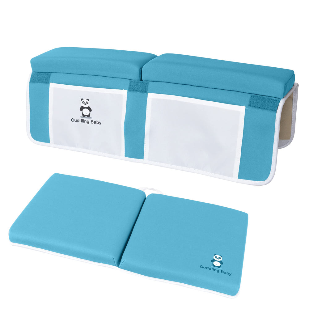 Cuddling Baby gift-ready blue option makes baby shower gifting easy.