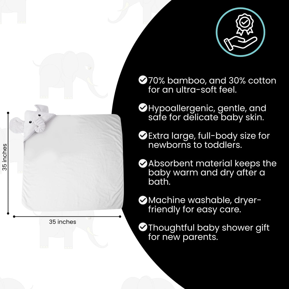Cuddling Baby Premium Hooded Towel bamboo viscose blend material close-up