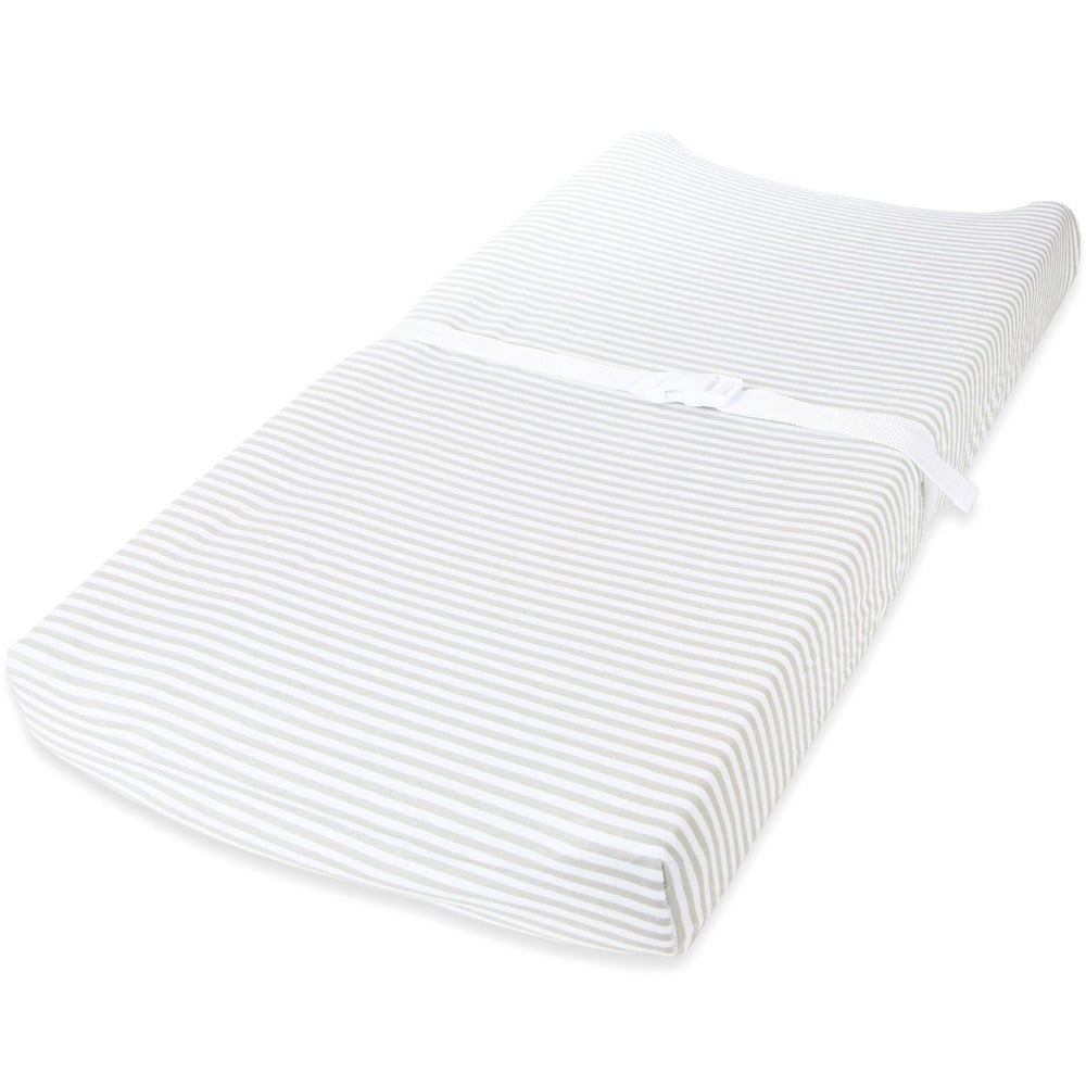 Cuddly Cubs changing pad cover on a 16x32 pad demonstrates secure fit