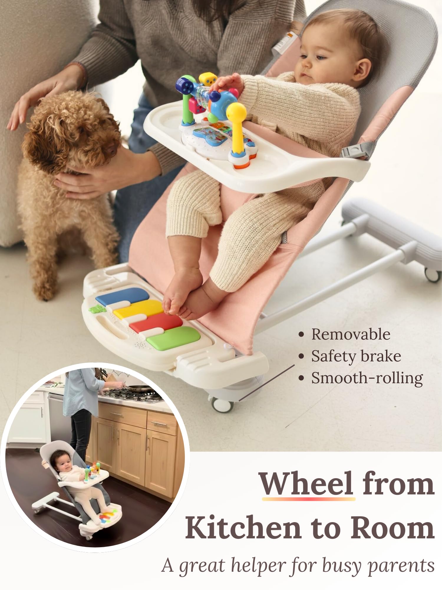 CuddoBaby feeding tray keeps snacks within reach for easy meals