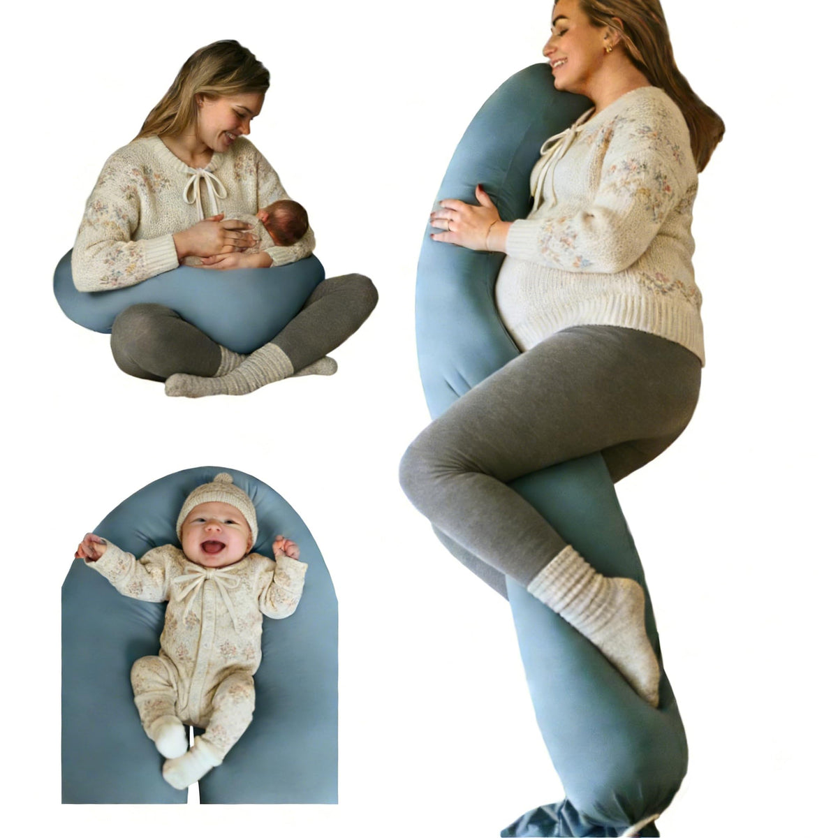 Cuddo Baby pregnancy pillow cooling cover for comfortable sleep.