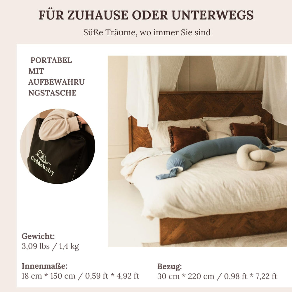Cuddo Baby travel bag included enables easy on-the-go comfort.