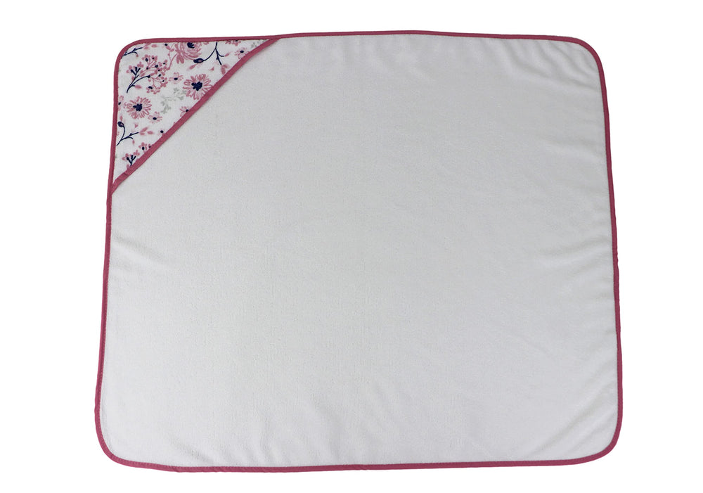 Cudlie Buttons & Stitches Crisp Blossom print closeup highlights coordinating design