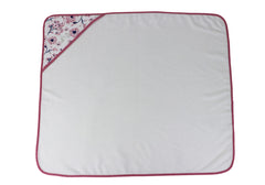 Cudlie Buttons & Stitches Crisp Blossom print closeup highlights coordinating design