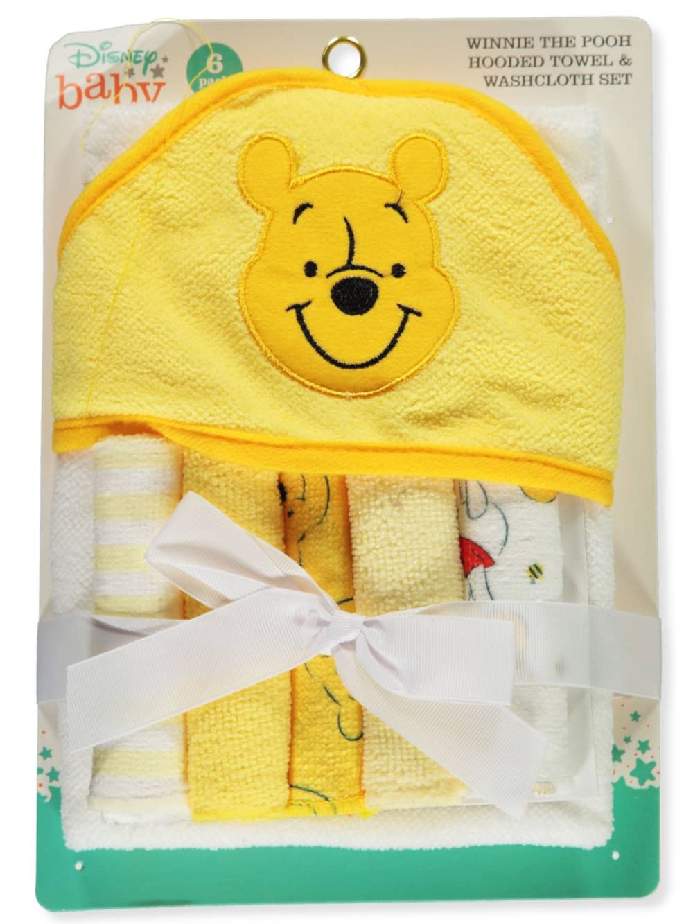 Cudlie Winnie the Pooh hooded towel 26x30 soft and absorbent for bath time