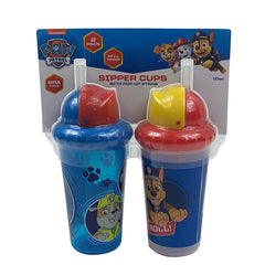 Cudlie Paw Patrol 2-pack sippy cups with straw for toddlers, spill-free and easy to clean