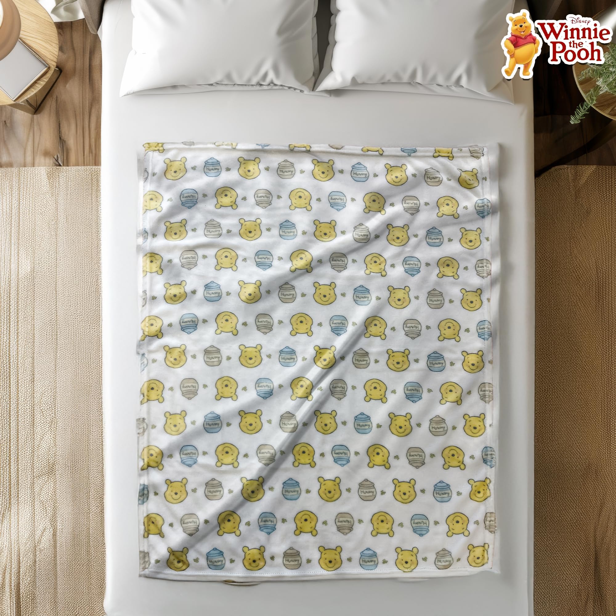 Cudlie Winnie the Pooh blanket gift-ready for baby showers and new arrivals.