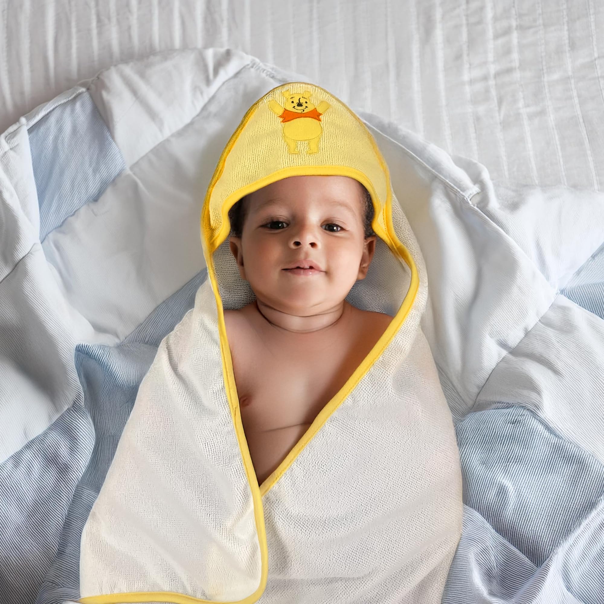 Cudlie Winnie the Pooh licensed Disney set shown as a baby bath gift