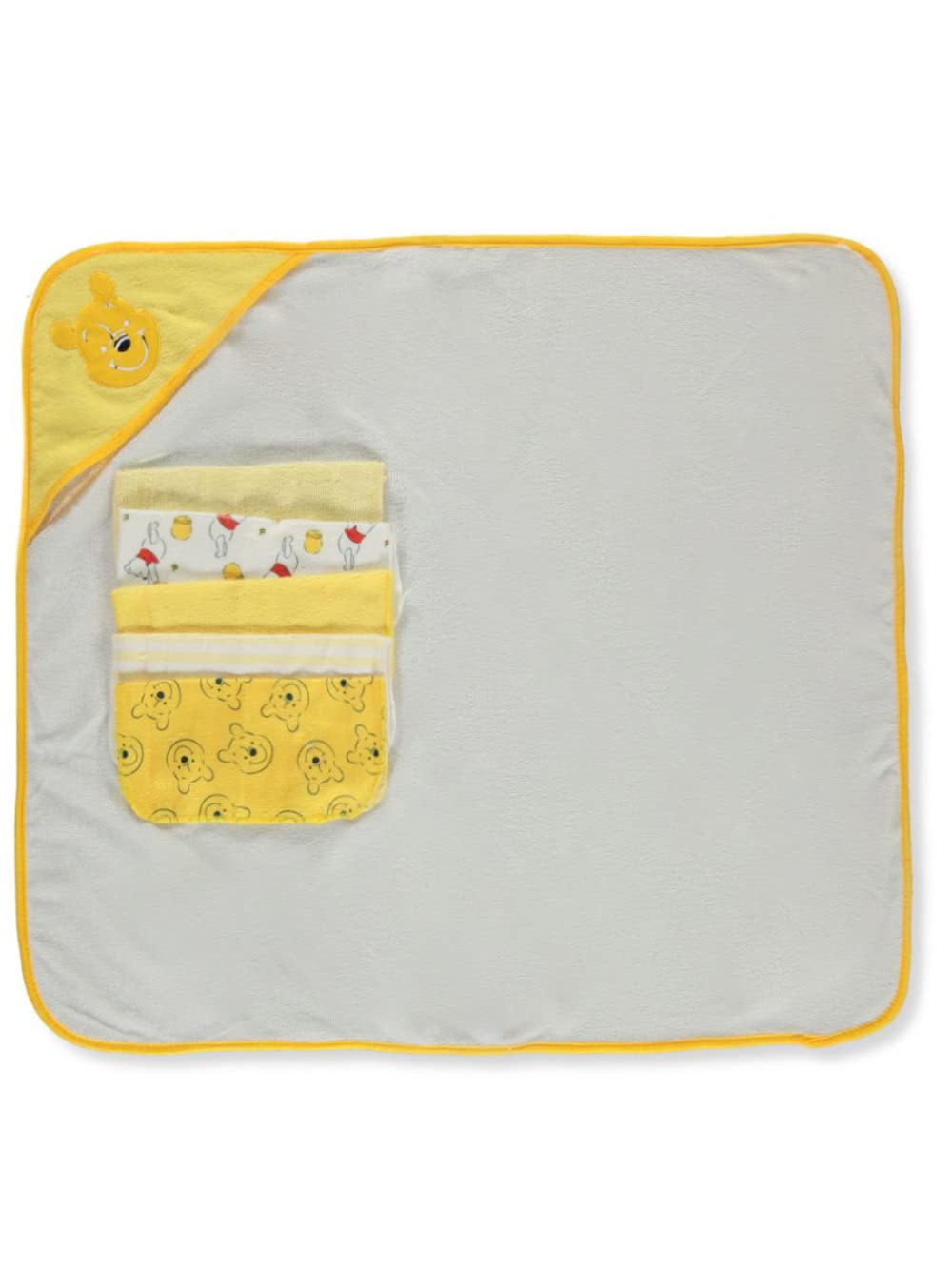 Cudlie Winnie the Pooh washcloths 9x9 gentle cleansing for baby's skin