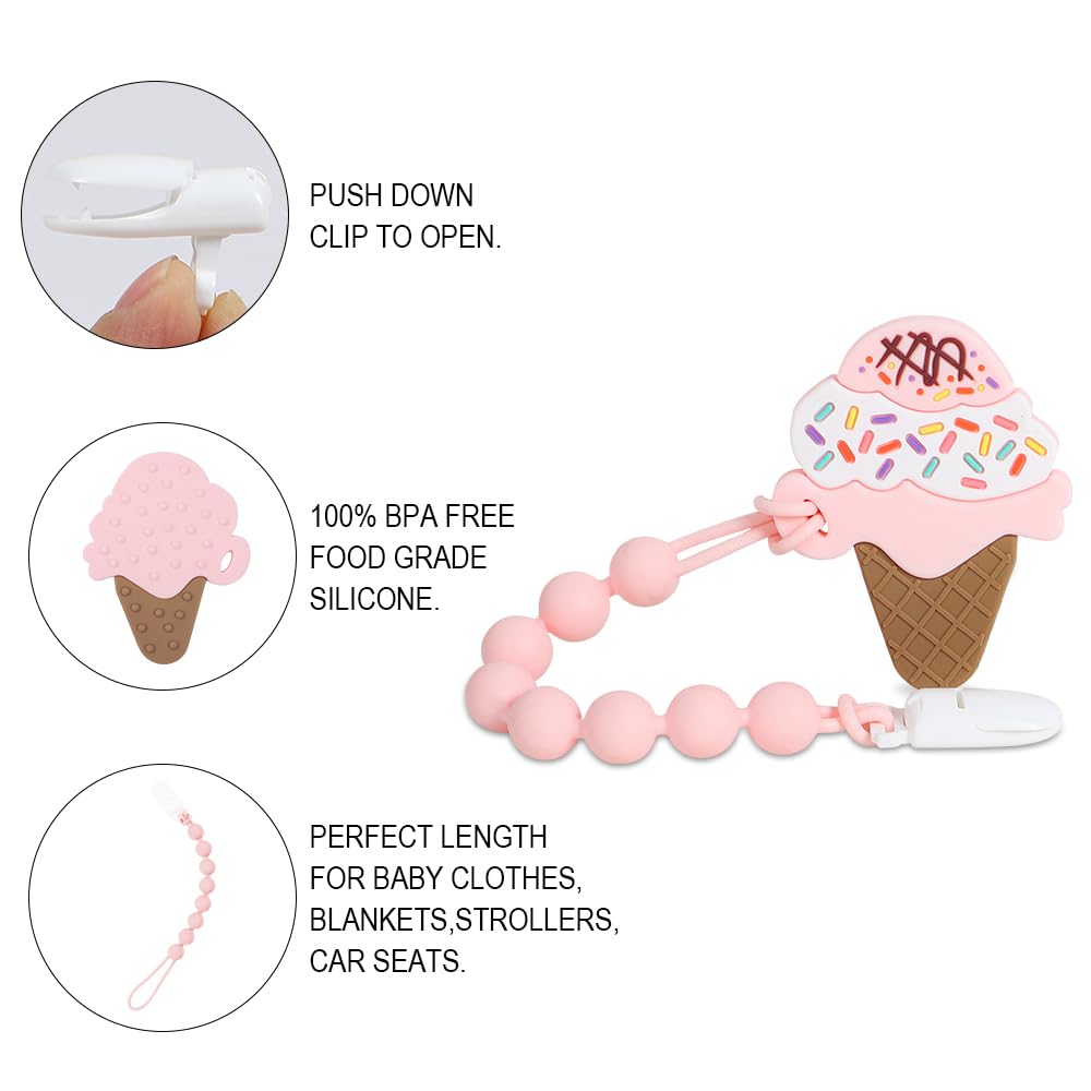Cuebo baby teether easy-grasp illustration helps little hands hold comfortably.