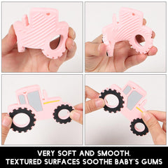 Cuebo teether with pacifier clip holder keeps items within reach