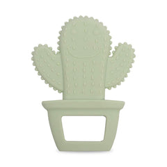 Cuebo cactus teether in soft silicone for soothing teething discomfort.