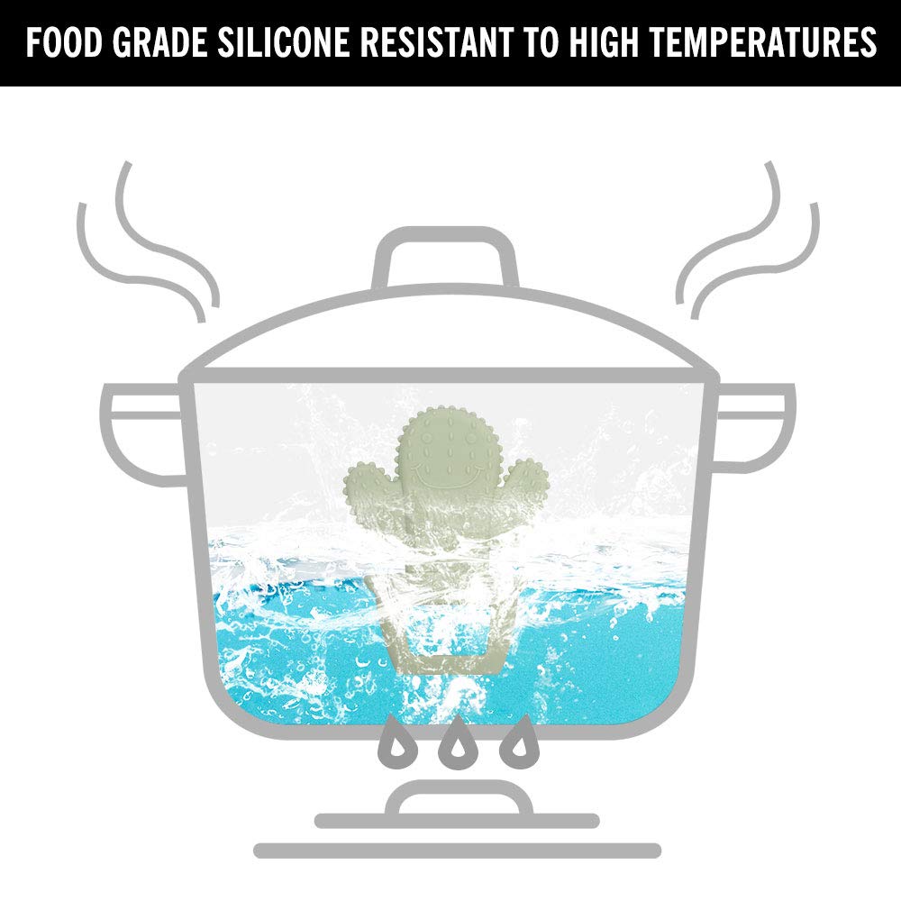 Cuebo freezer-safe silicone keeps teething relief cold longer.