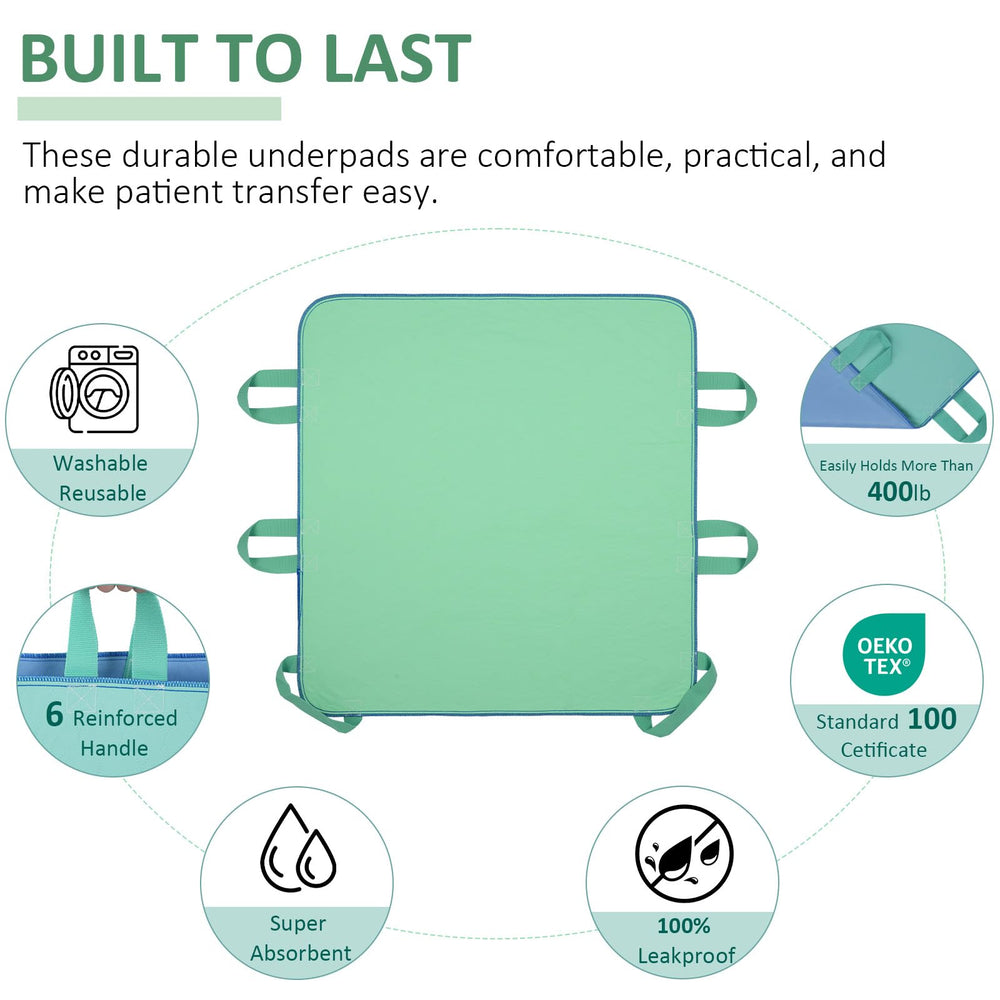 CUFOTPLS versatile bed pad for incontinence, postpartum recovery, and bedridden care.