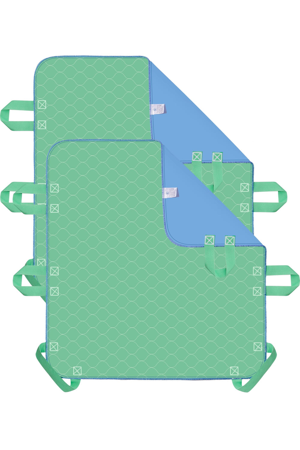 CUFOTPLS bed pad with six handles for safe transfers at home or care settings.