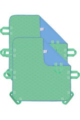 CUFOTPLS bed pad with six handles for safe transfers at home or care settings.