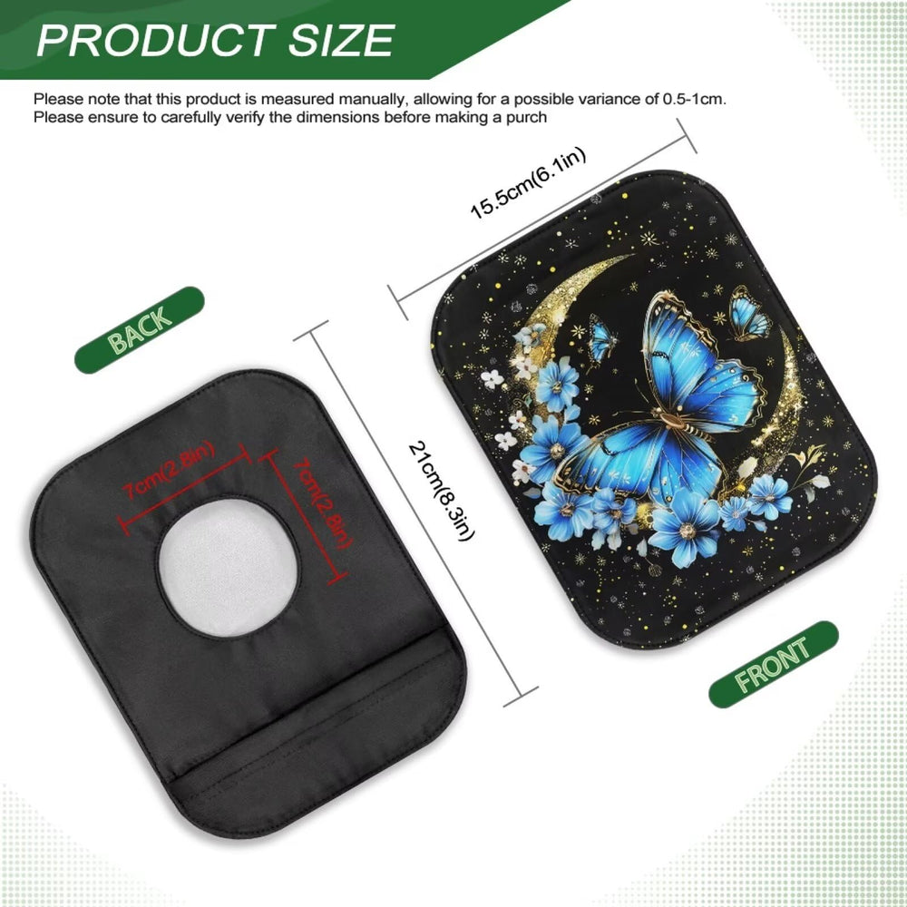 Cugasmaru Butterfly Moon ostomy cover is easy to clean for everyday care.