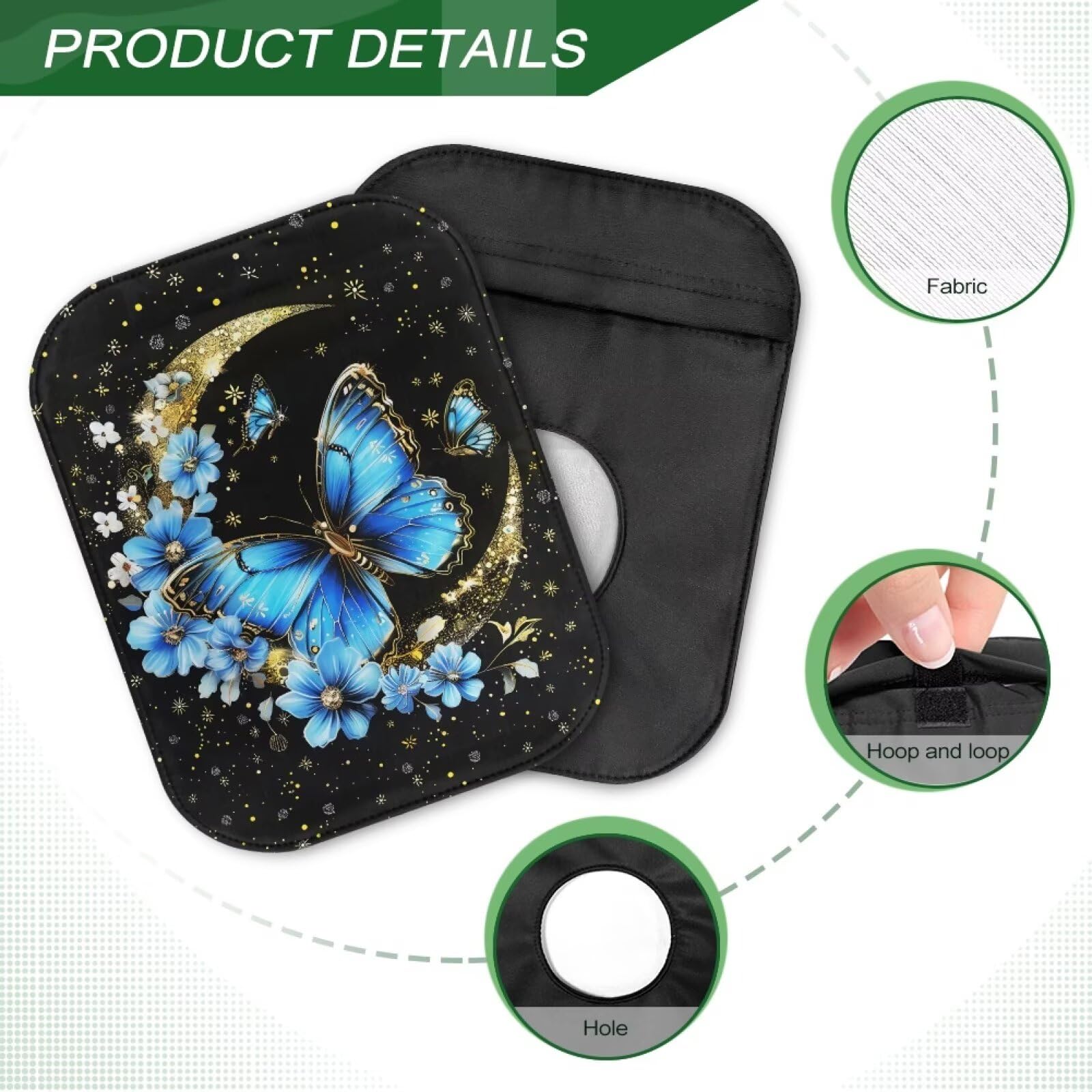 Cugasmaru Butterfly Moon ostomy cover comes in a gift-ready design for thoughtful giving.