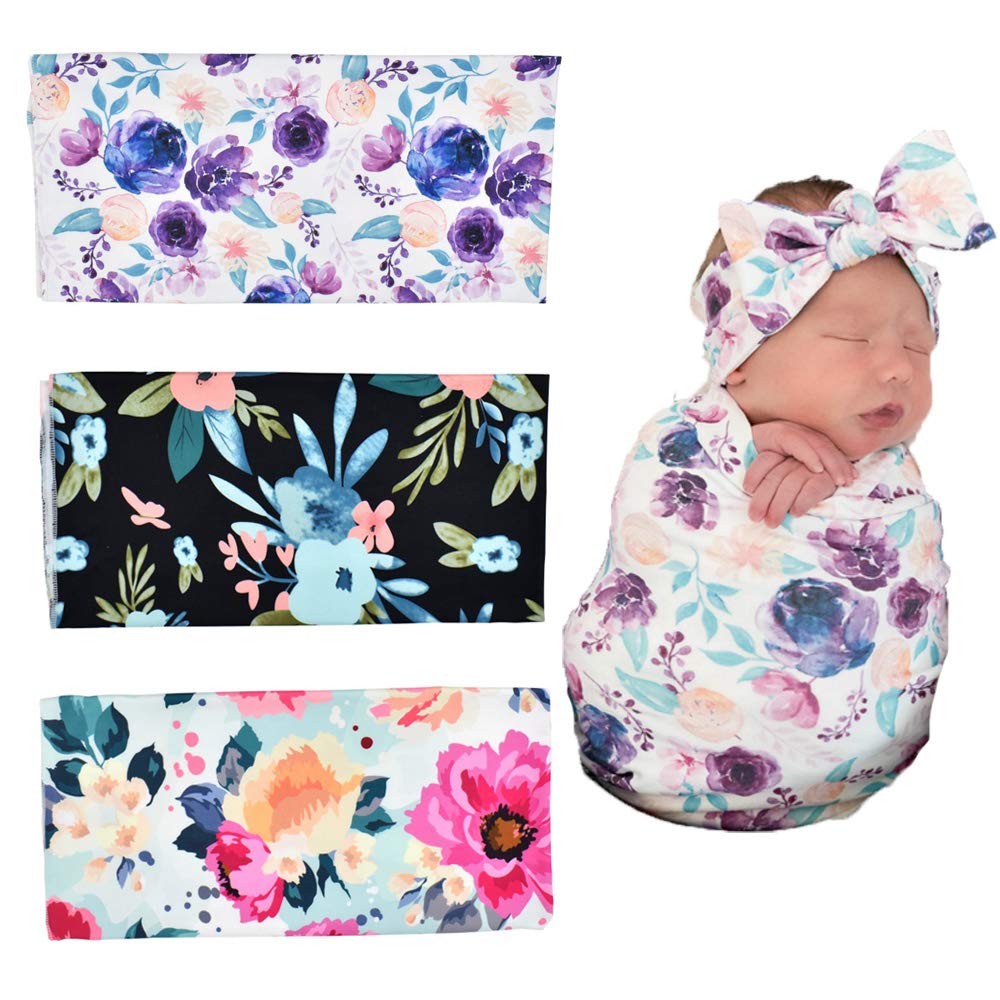 Culclendy Floral Swaddle Blanket shown for hospital homecoming layering