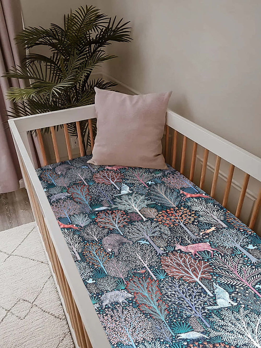 Culclendy jungle animals sheet is pre-washed and gentle for skin