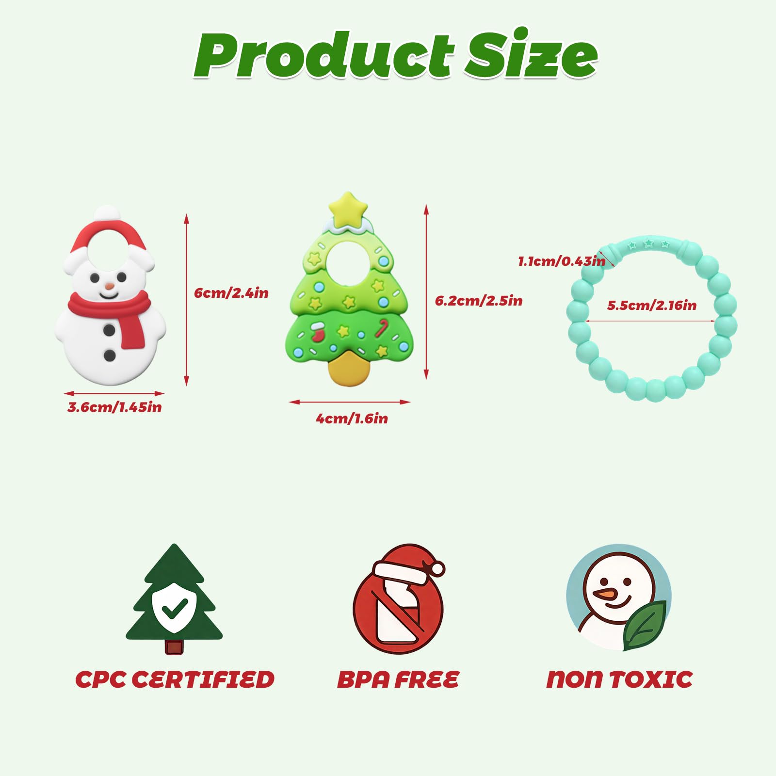 CulinaCraft baby gift teether set ideal for Christmas boo baskets.