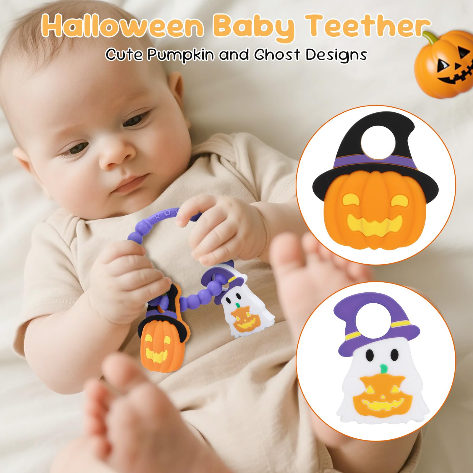 CulinaCraft silicone teether ring is easy for tiny hands to grip.
