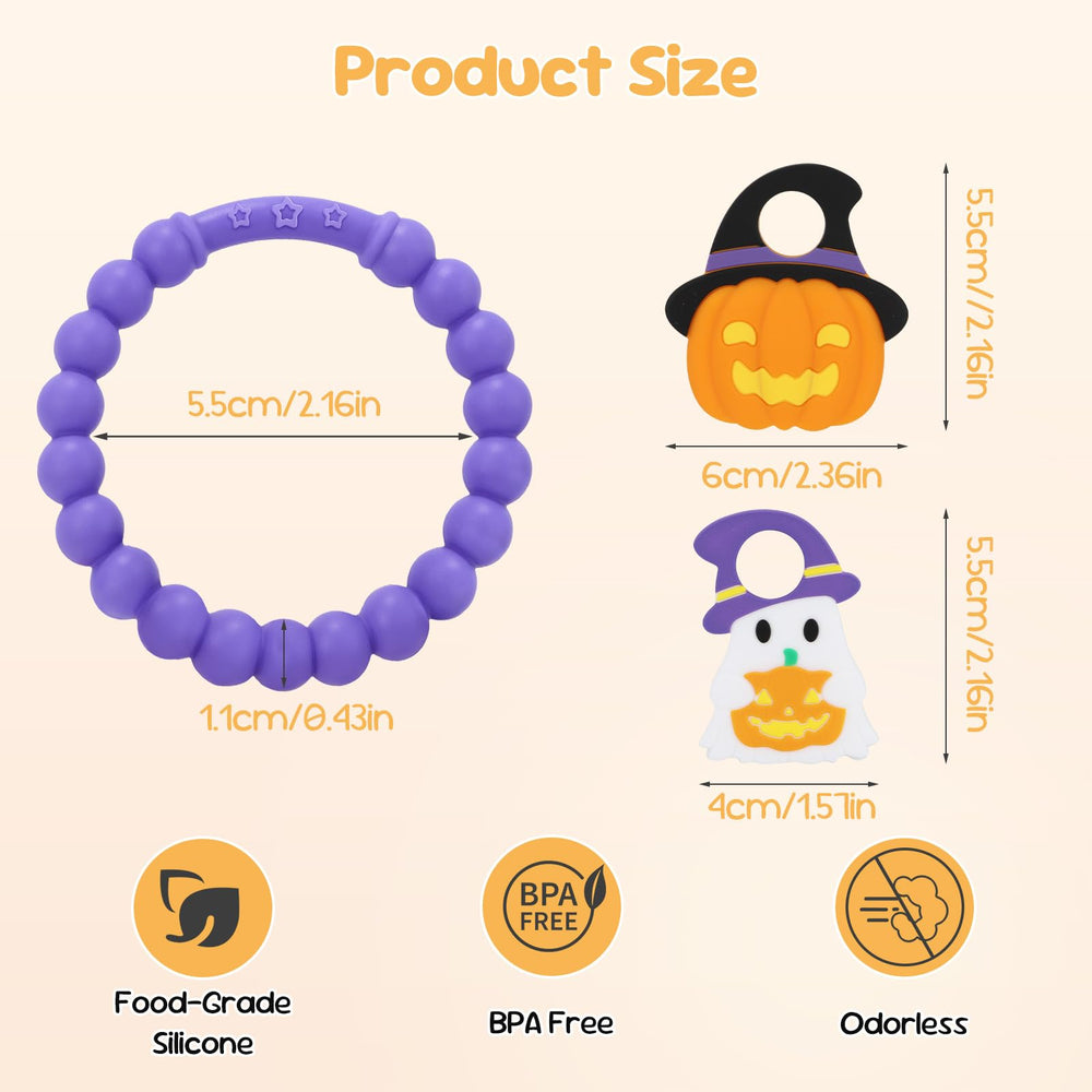 CulinaCraft teether in a baby's hands shows portable, bite-friendly design.