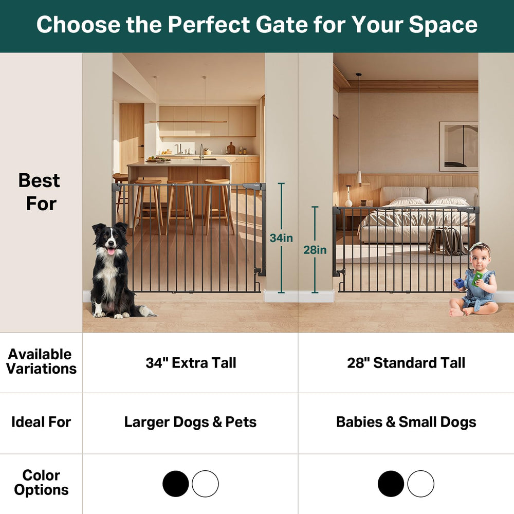 Cumbor gate one-handed operation lets you pass while carrying items.