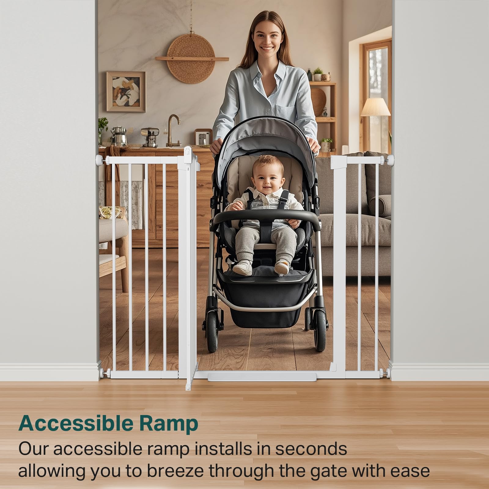 Cumbor gate supports large dogs and tall toddlers safely