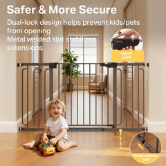 Cumbor auto-close door hinge ensures gate closes after passage.