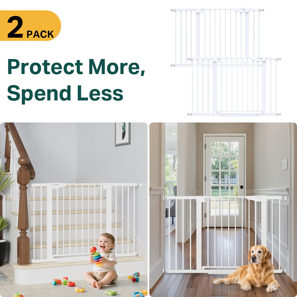 Cumbor baby gate 29-7inch-tall fits standard doorways for safe passage