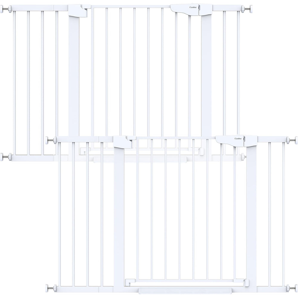 Cumbor baby gate 2pack on doorway offers flexible protection for stairs and hallways