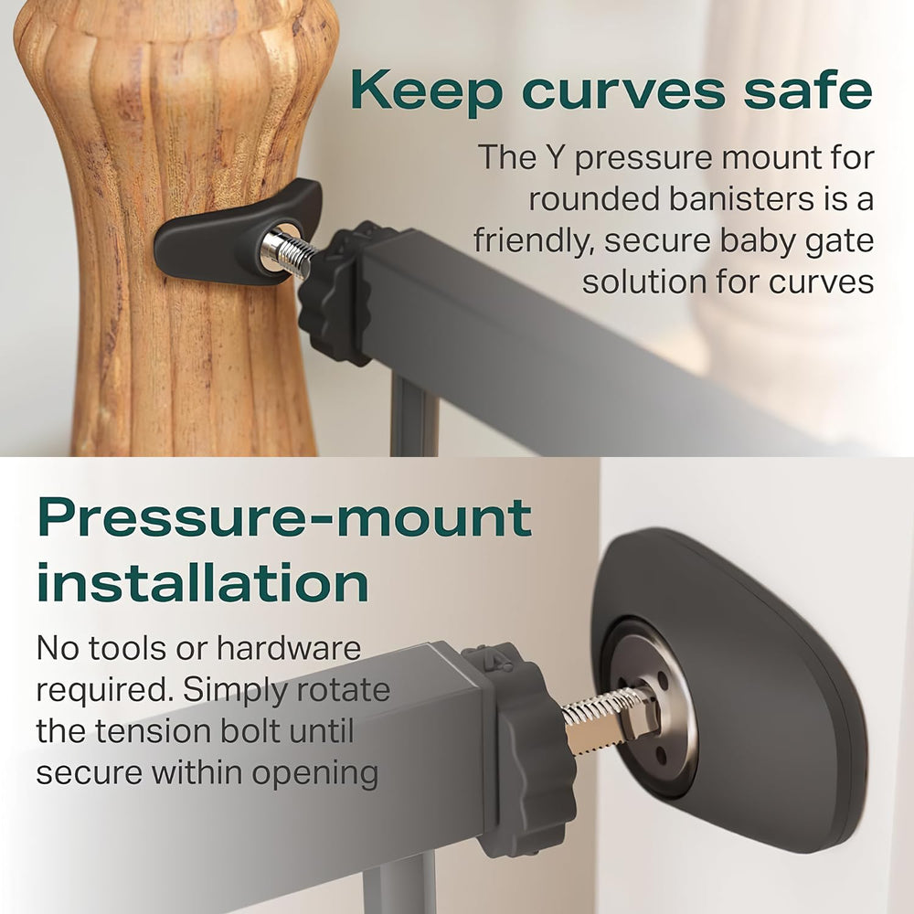Cumbor gate features auto-close design for convenient closure