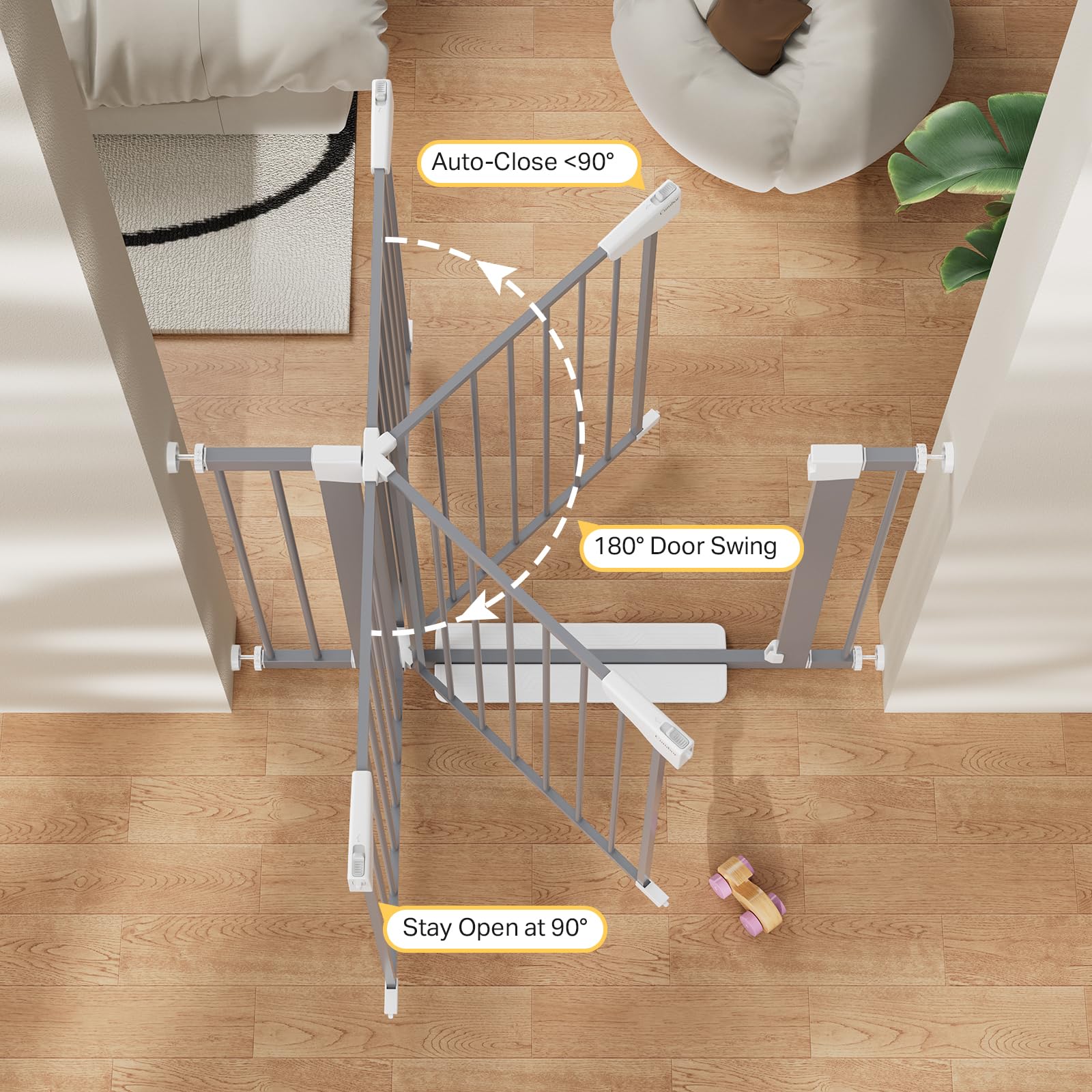 Cumbor dual-lock safety system reduces toddler-prying attempts