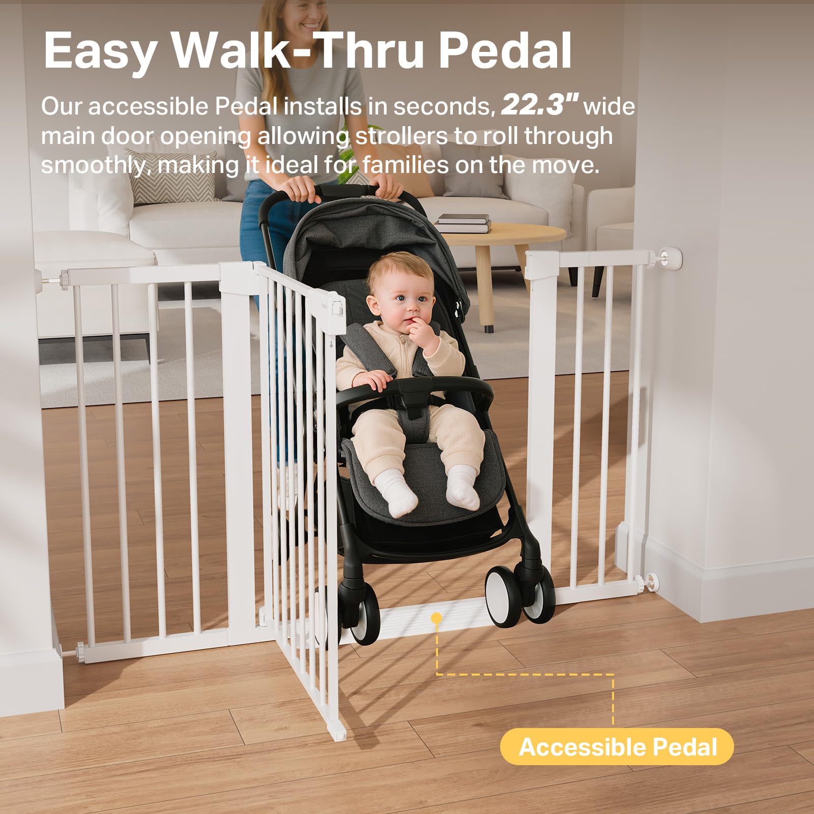 Cumbor dual-lock mechanism strengthens child and pet barrier