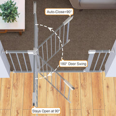 Cumbor gate in durable steel construction withstands pet activity