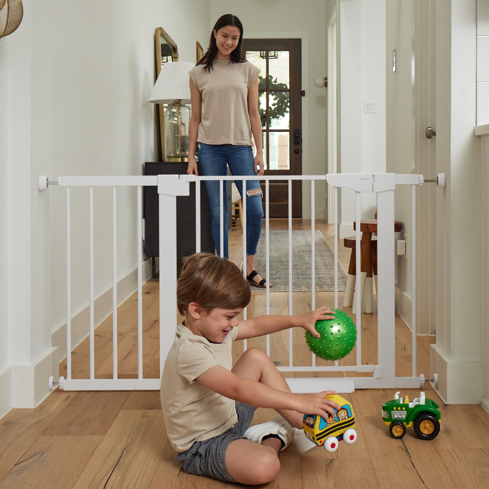 Cumbor pressure-mount setup enables quick, tool-free installation.