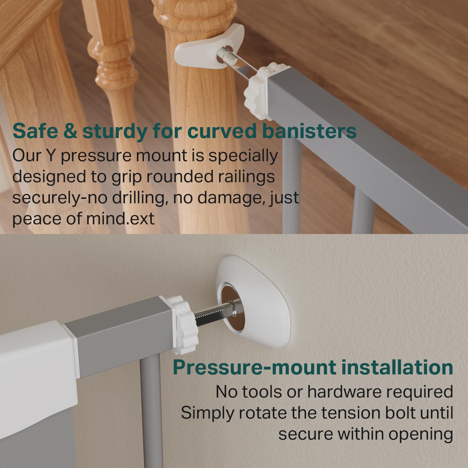 Cumbor pressure-mount setup offers tool-free quick installation