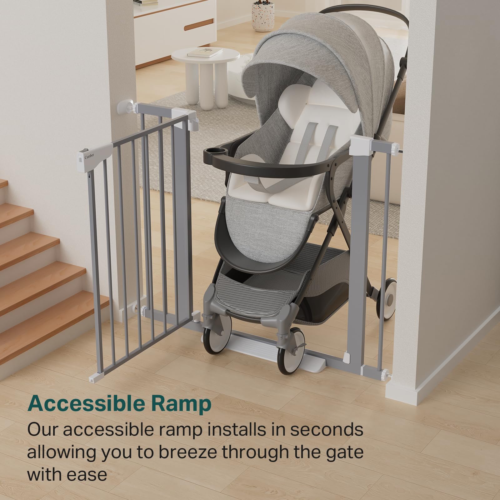 Cumbor round stair rail compatibility eases installation