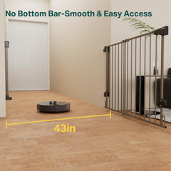 Expandable width from 29.2 to 43 inches fits stair openings