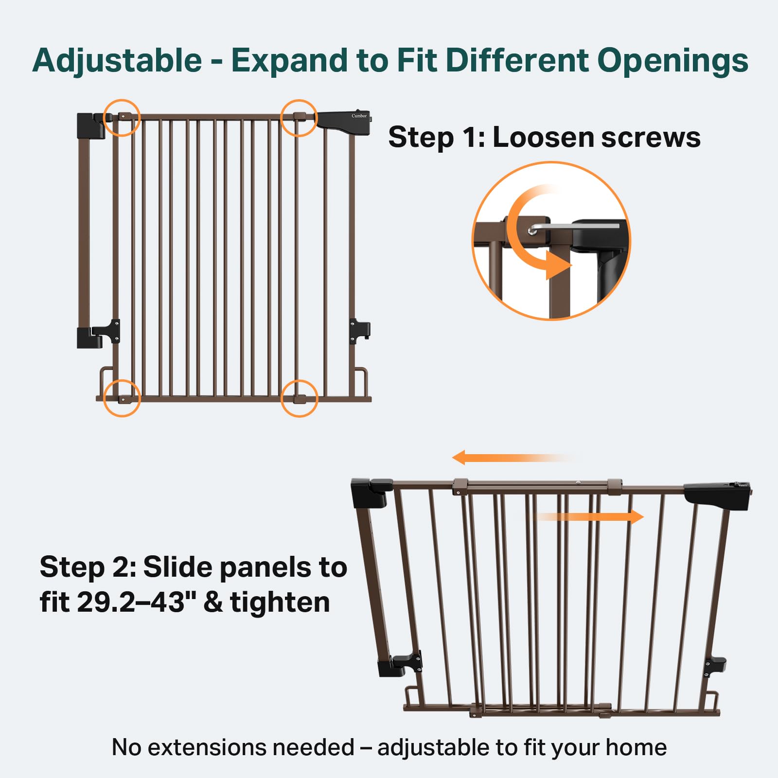 No bottom bar for a seamless walk-through