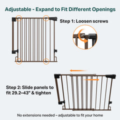 No bottom bar for a seamless walk-through