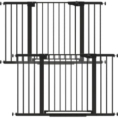Cumbor baby gate wide 51.5-inch opening secures stairs and doorways safely