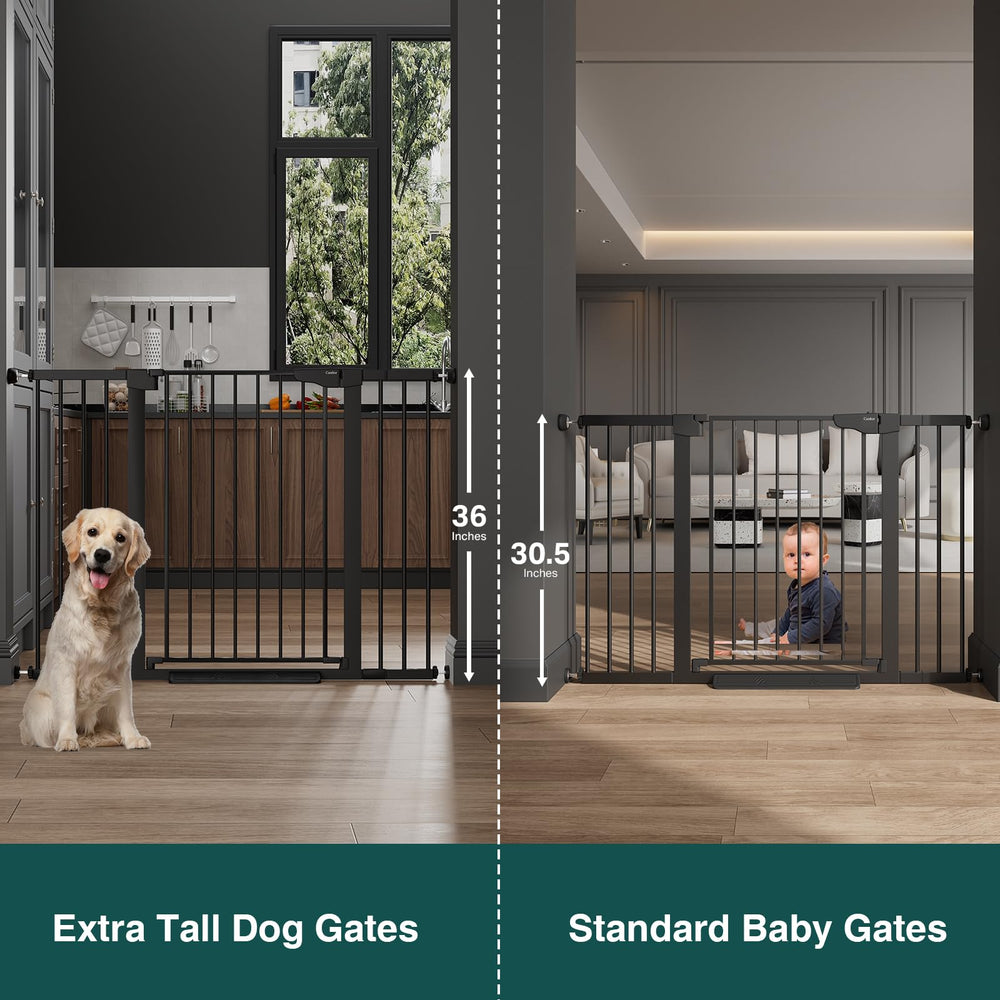 Cumbor baby gate wide doorways 29-51 inch fits large openings.