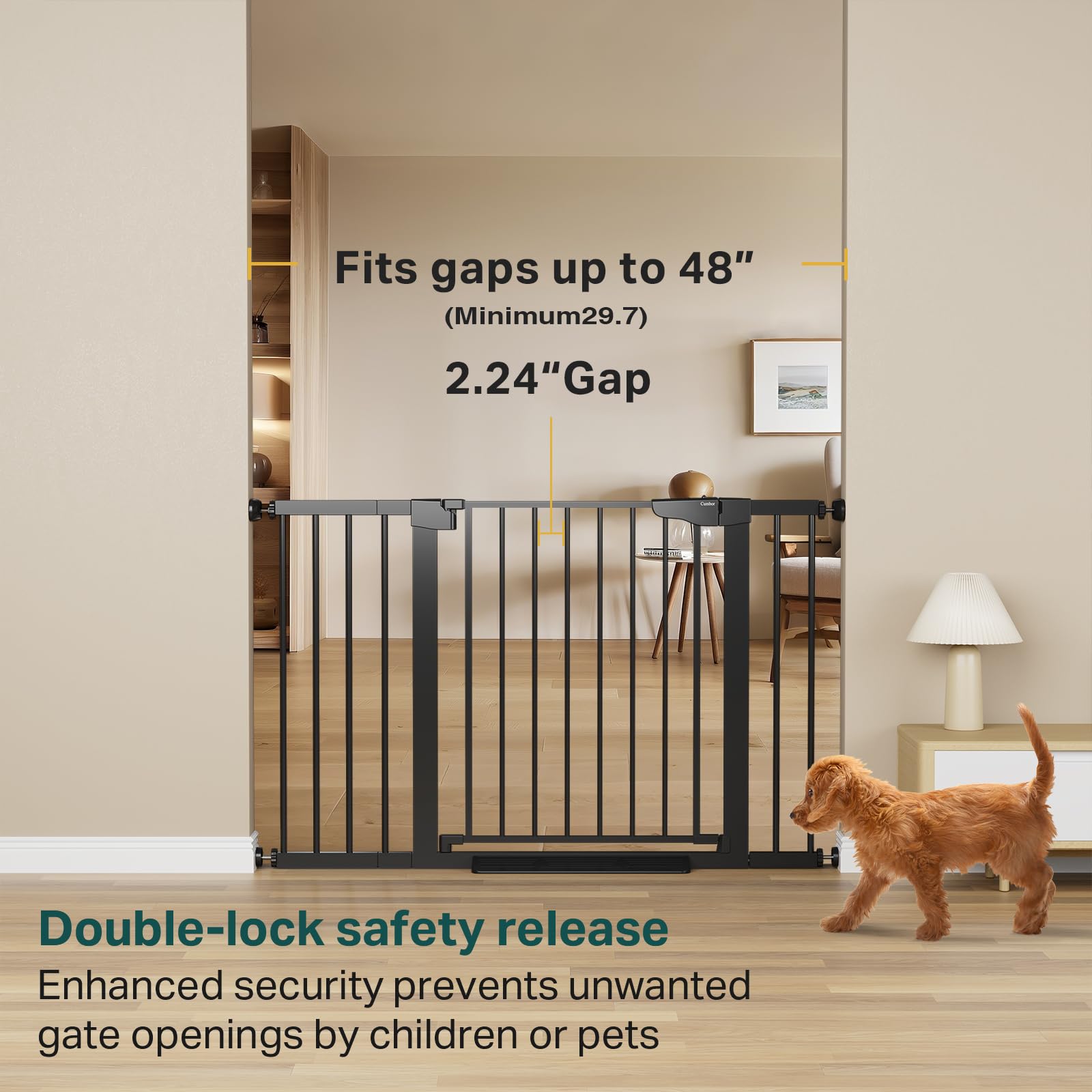Cumbor easy walk-through gate design for effortless handling