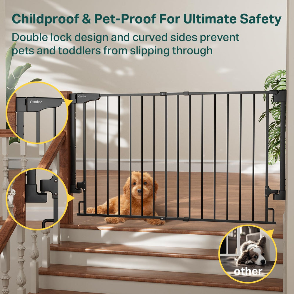 Cumbor Expandable Gate curved sides add extra protection.