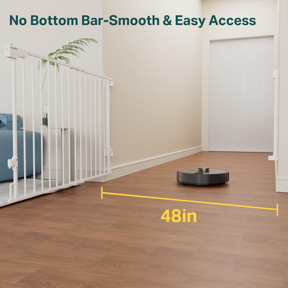 Cumbor Expandable Gate wide-opening showcases versatile width up to 48 inches.
