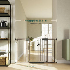 Cumbor hardware-mount option provides extra security at stair tops.