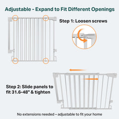 Cumbor no bottom bar walk-through design reduces tripping hazards for easy access